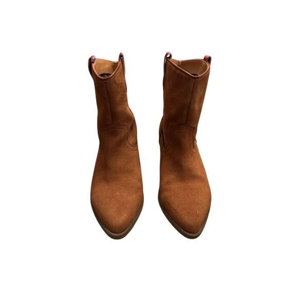 Code West Women's Western Booties Brown Vegan Suede Size 7.5 Women’s - Picture 2 of 9